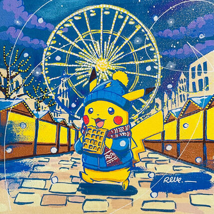 Painting un tour de roue parmi les étoiles by Revel | Painting Pop-art Pop icons