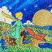 Painting la nuit nous appartient  by Revel | Painting Pop-art Pop icons