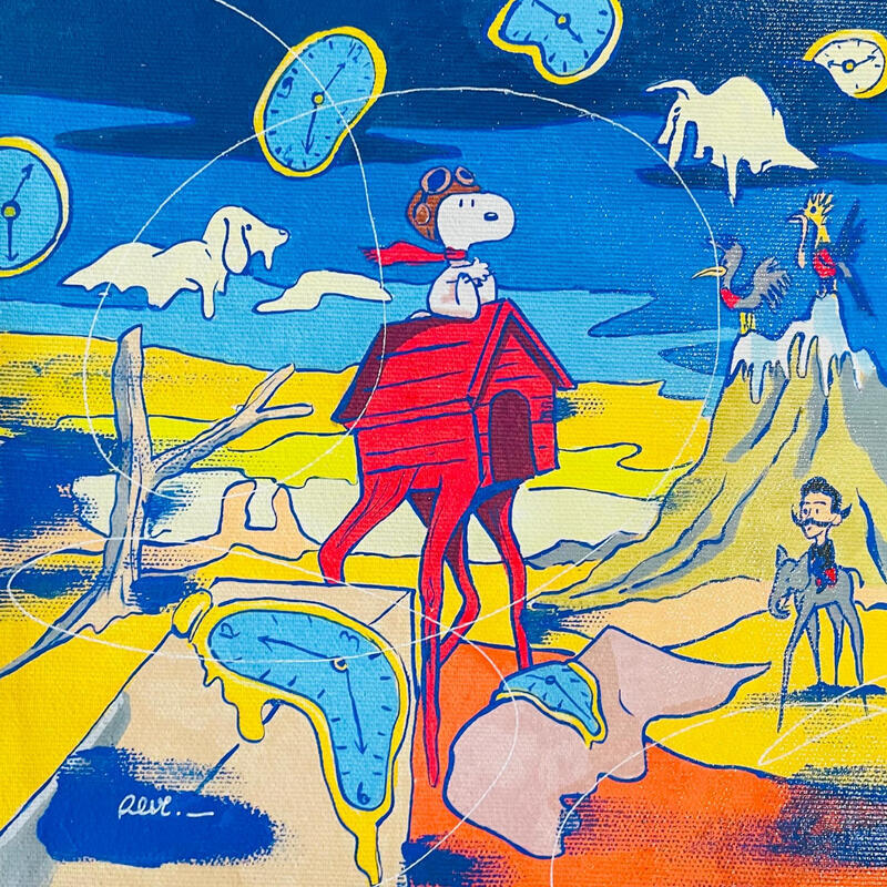 Painting Absurde by Revel | Painting Pop-art Pop icons