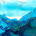 Painting Poésie Marine 3495 by Depaire Silvia | Painting Abstract Landscapes Marine Minimalist Acrylic
