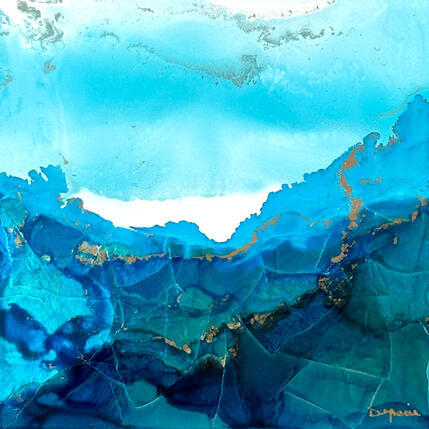 Painting Poésie Marine 3495 by Depaire Silvia | Painting Abstract Acrylic Landscapes, Marine, Minimalist