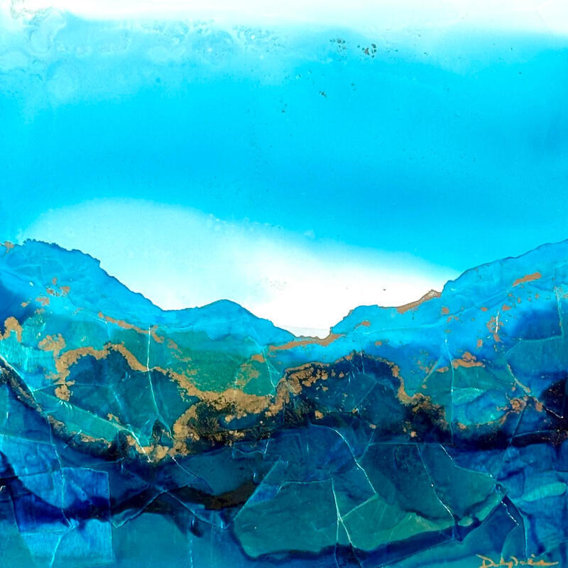 Painting Poésie Marine 3493 by Depaire Silvia | Painting Abstract Acrylic