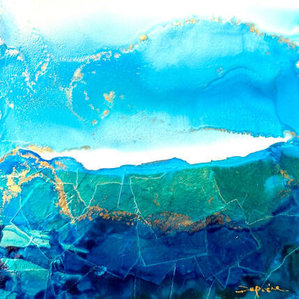 Painting Poésie Marine 2994 by Depaire Silvia | Painting Abstract Acrylic