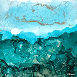 Painting Poésie Givrée 3503 by Depaire Silvia | Painting Abstract Acrylic
