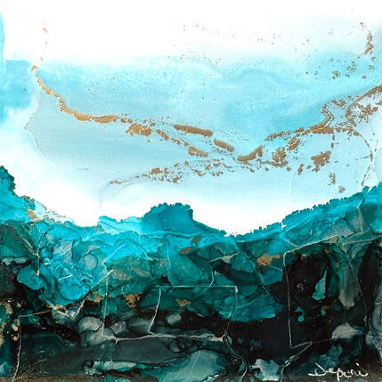 Painting Poésie Givrée 3098 by Depaire Silvia | Painting Abstract Acrylic