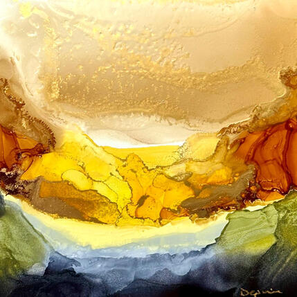Peinture Dune 3005 par Depaire Silvia | Tableau Abstrait Acrylique Marine, Minimaliste, Paysages