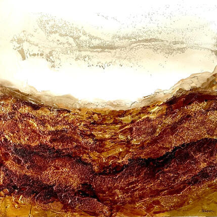 Peinture Versailles 3604 par Depaire Silvia | Tableau Abstrait Acrylique Marine, Minimaliste, Paysages
