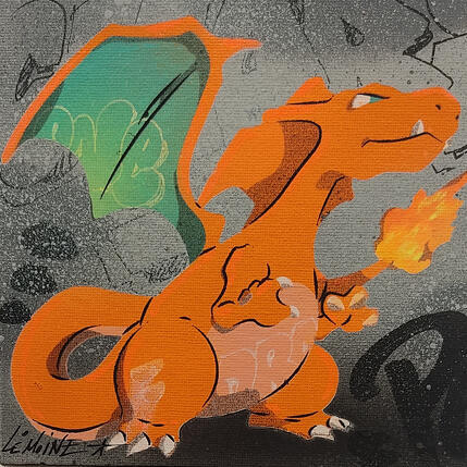 Painting Drac by Lemoine Mael | Painting Pop-art Acrylic, Graffiti Pop icons