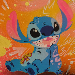 Peinture Stitch par Lemoine Mael | Tableau Pop-art Acrylique, Graffiti Icones Pop