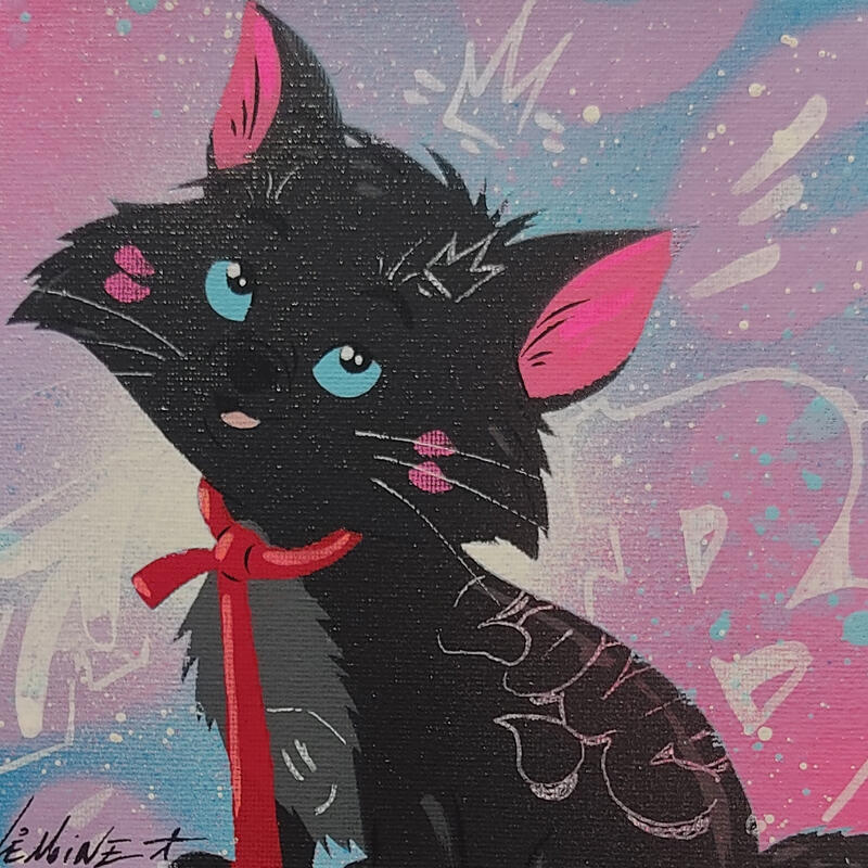 Painting Berlioz by Lemoine Mael | Painting Pop-art Pop icons Graffiti Acrylic
