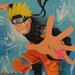 Painting Naruto by Lemoine Mael | Painting Pop-art Pop icons Graffiti Acrylic