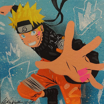 Painting Naruto by Lemoine Mael | Painting Pop-art Acrylic, Graffiti Pop icons