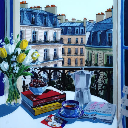 Peinture Henri préparait son départ vers le sud par Auriol Philippe | Tableau Figuratif Acrylique, Plexiglas, Posca Natures mortes, Urbain