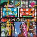 Painting Pop K7 by Costa Sophie | Painting Pop-art Pop icons Acrylic Gluing Upcycling
