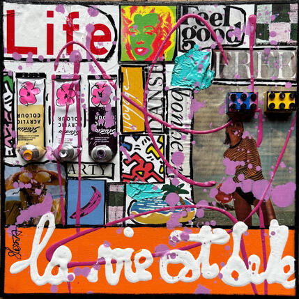 Painting La vie est belle ! by Costa Sophie | Painting