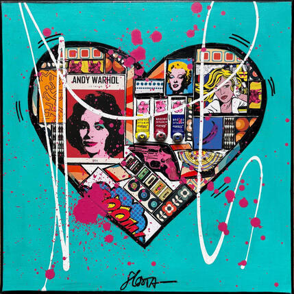 Painting Pop He(art) by Costa Sophie | Painting