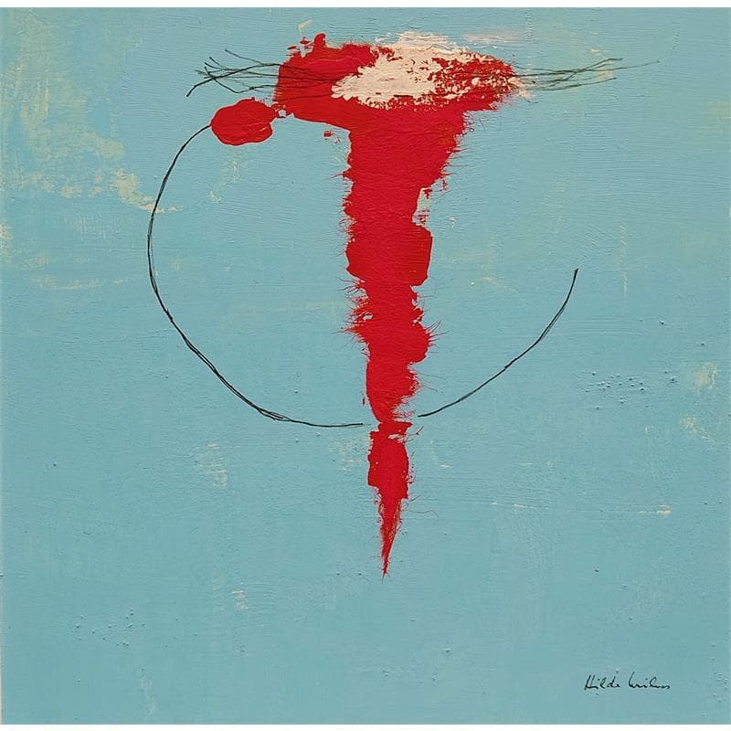 Peinture LN11 par Wilms Hilde | Tableau Abstrait Minimaliste