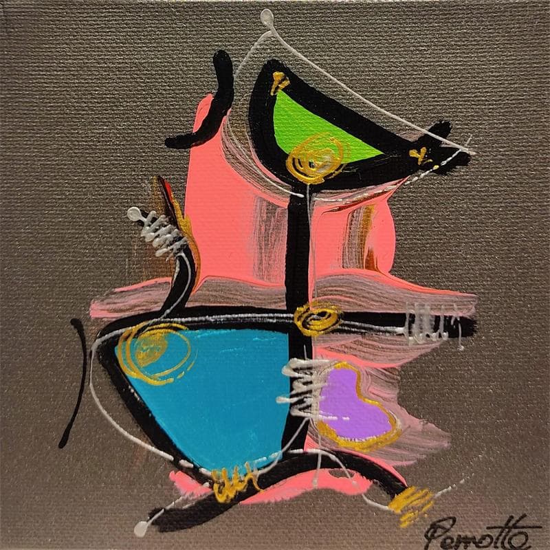 Painting Nox by Perrotte | Painting Abstract Minimalist Acrylic