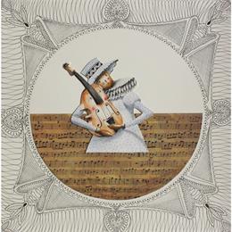 Painting Je t'écoute en liberté by Nai | Painting Surrealism Textile, Watercolor