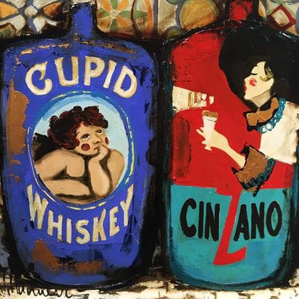 Painting Bodega by Villanueva Puigdelliura Natalia | Painting Figurative Oil still-life