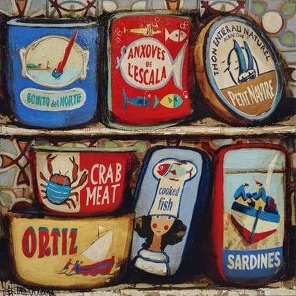 Gemälde Despensa von Villanueva Puigdelliura Natalia | Gemälde Figurativ Öl Stillleben