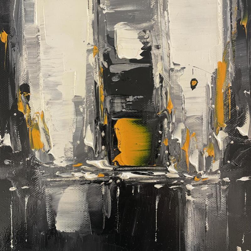 Peinture GOLD TIME par Bond Tetiana | Tableau Figuratif Urbain Huile