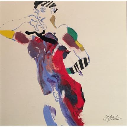 Peinture 6133 par Cressanne | Tableau Art Singulier Acrylique Nu