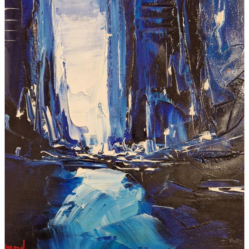 Peinture COLD CITY par Bond Tetiana | Tableau Figuratif Urbain Huile
