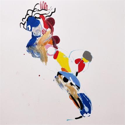 Peinture 817 par Cressanne | Tableau Art Singulier Acrylique Nu, Portraits