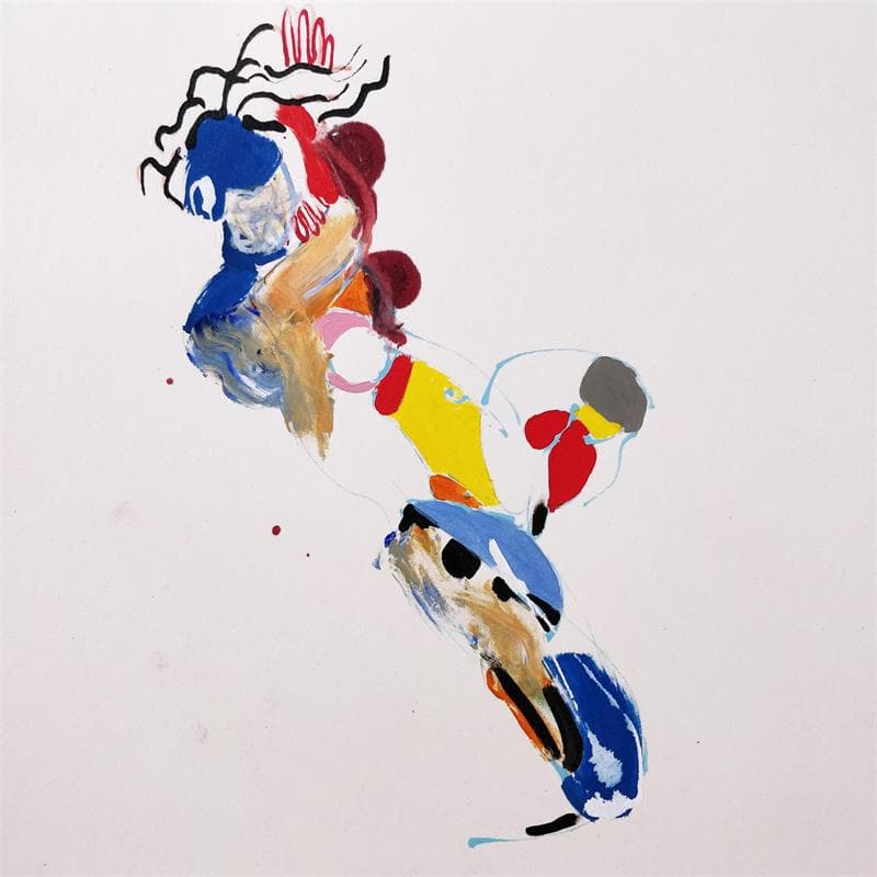 Peinture 817 par Cressanne | Tableau Art Singulier Portraits Nu Acrylique