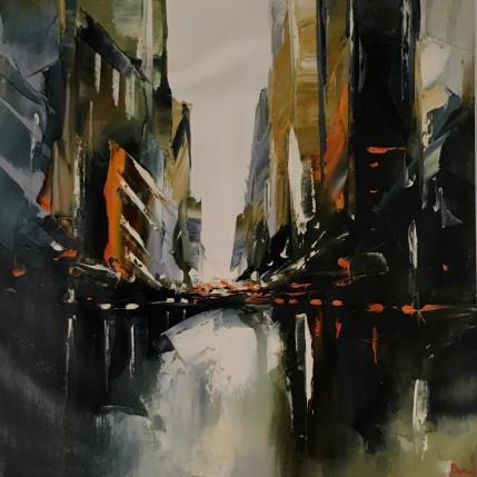 Peinture MISTERY par Bond Tetiana | Tableau Figuratif Huile Urbain