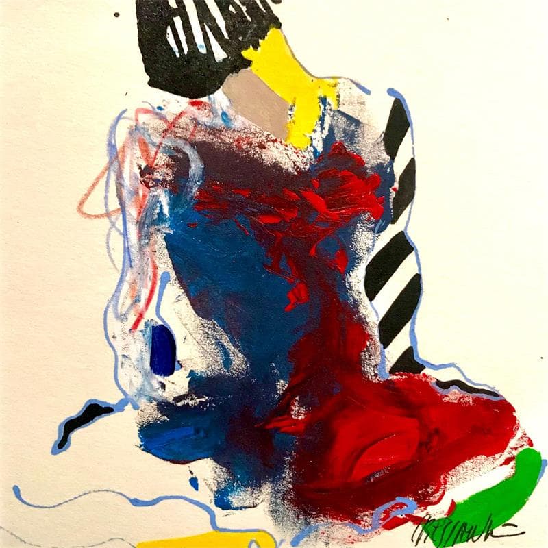 Painting 6125 by Cressanne | Painting Raw art Nude Acrylic