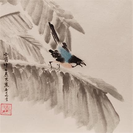 Gemälde Musa Basjoo von Du Mingxuan | Gemälde Figurativ Aquarell Landschaften, Tiere