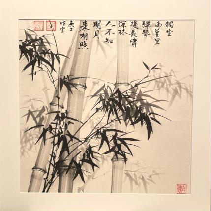 Gemälde Bambous von Du Mingxuan | Gemälde Figurativ Aquarell Landschaften