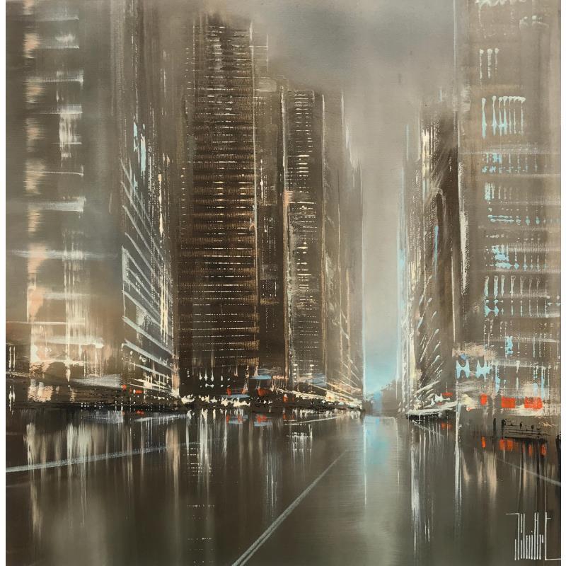 Painting frissons by Guillet Jerome | Painting Figurative Urban Oil Acrylic