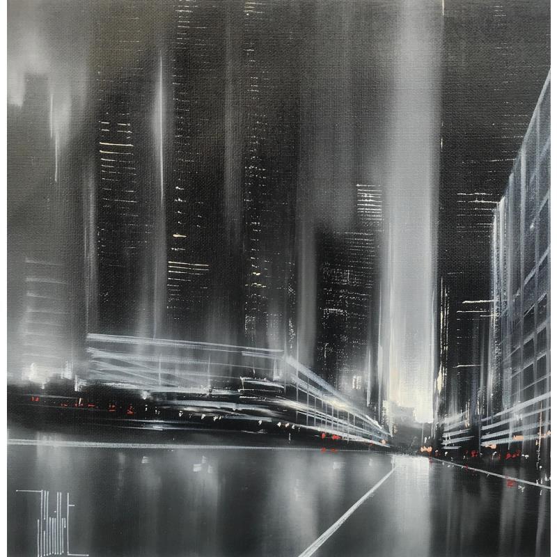 Peinture i'll be waiting for you par Guillet Jerome | Tableau Figuratif Urbain Huile Acrylique