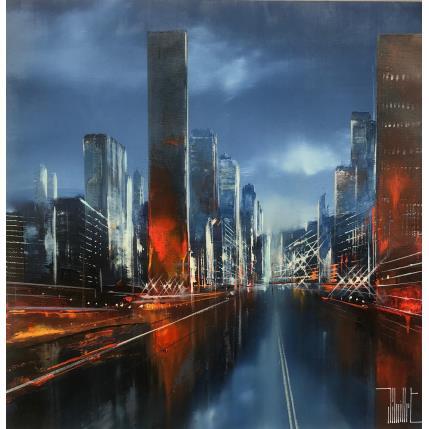 Painting azur by Guillet Jerome | Painting Figurative Acrylic, Oil Urban