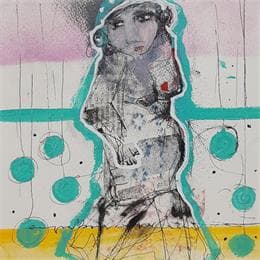 Painting Soles i elsfanalets by Boix Bernardini Empar | Painting Raw art Acrylic Life style