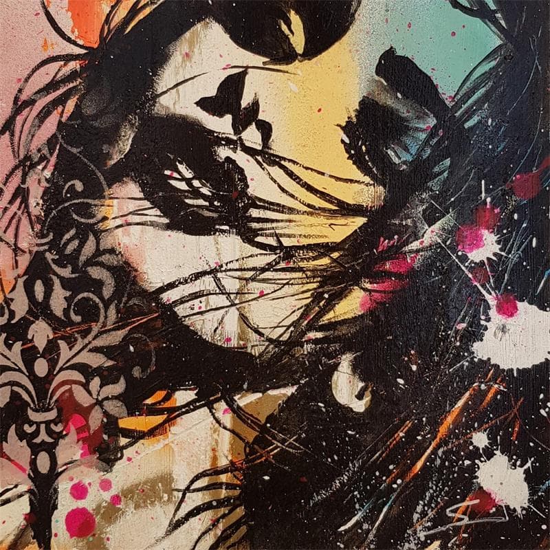 Pintura Party Girl por Mestres Sergi | Pintura Pop art Iconos pop Graffiti