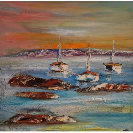 Gemälde Douceurde vivre von Shahine | Gemälde Figurativ Öl Landschaften