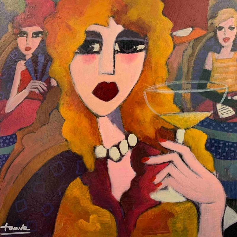 Peinture Les amis 2 par Fauve | Tableau Figuratif Scènes de vie Acrylique