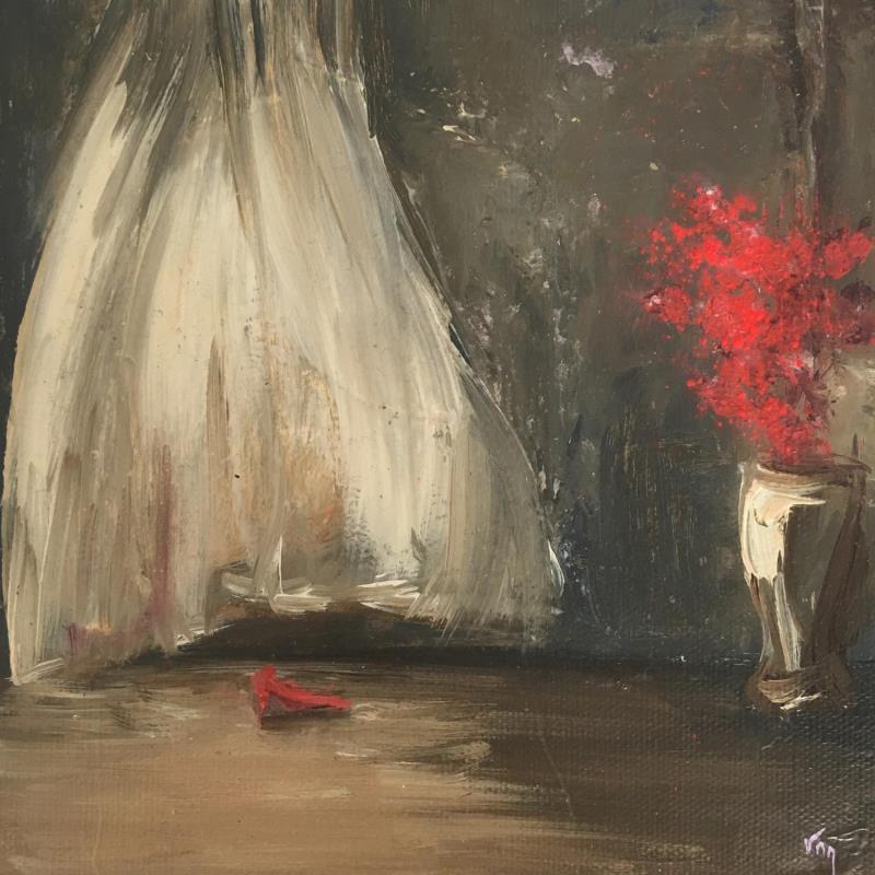 Painting Red shoe by Vinnie | Painting Figurative Life style Oil