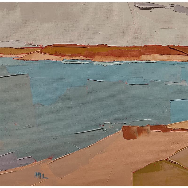 Gemälde Temps calme von PAPAIL | Gemälde Figurativ Landschaften Öl