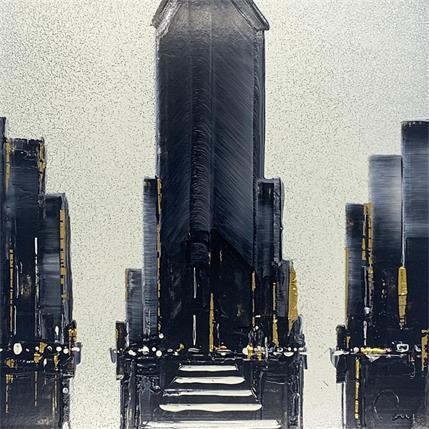 Painting Flat iron by Rey Julien | Painting Figurative Acrylic Urban