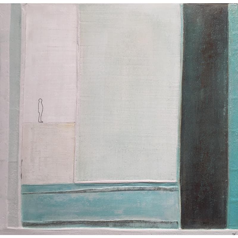 Peinture Pantarei par Roma Gaia | Tableau Abstrait Minimaliste