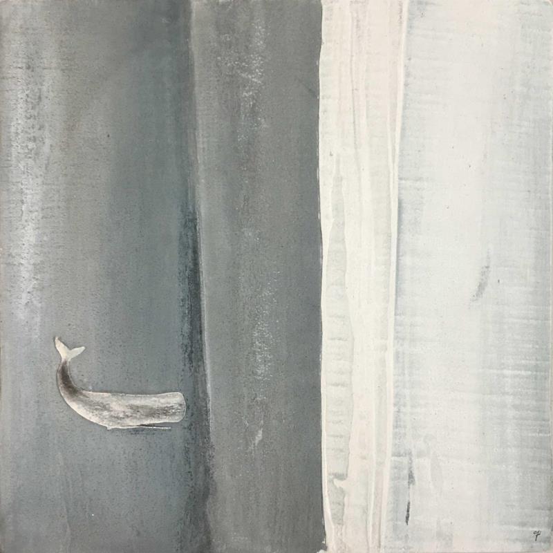 Peinture Onda che vai par Roma Gaia | Tableau Abstrait Minimaliste