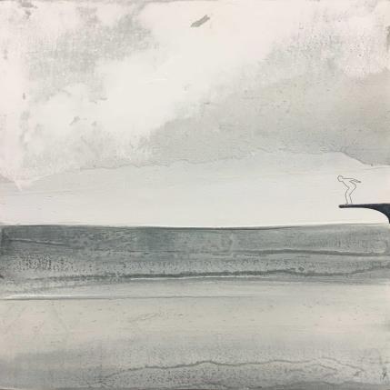 Peinture Ai blocchi partenza par Roma Gaia | Tableau Abstrait Minimaliste