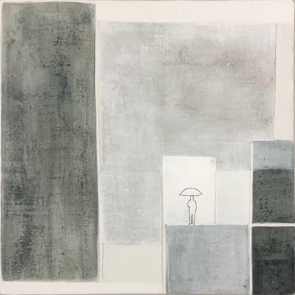 Peinture Ice wall par Roma Gaia | Tableau Abstrait Minimaliste