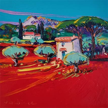 Peinture Sainte Victoire par Corbière Liisa | Tableau Figuratif Huile Paysages