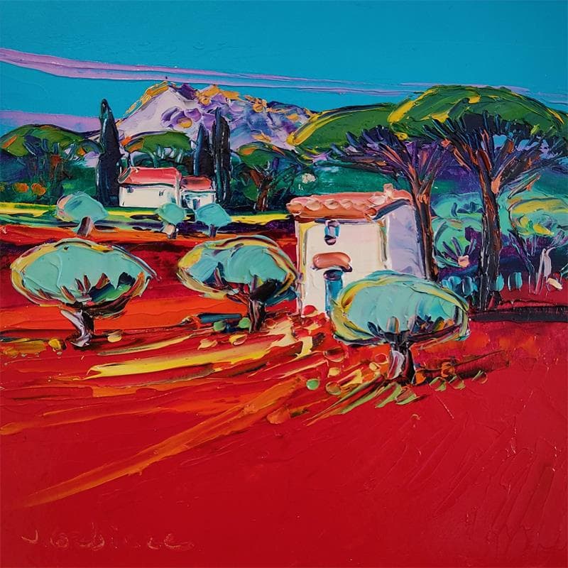 Pintura Sainte Victoire por Corbière Liisa | Pintura Figurativo Paisajes Aceite